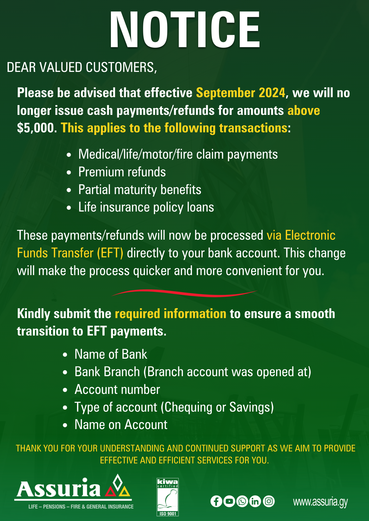 What's new at Assuria?